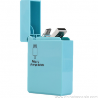 Portable Mkpa ọkụ nkebisi multi-ọrụ retractable eriri USB 80cm 4