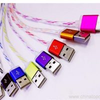 Arco iris cargador Micro USB datos Cable cable 8