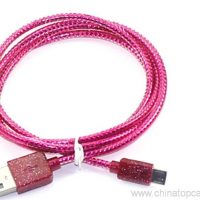 Reflective USB Data Line For iPhone and android 4