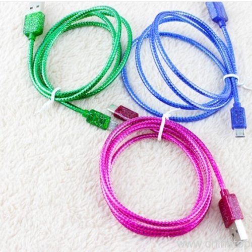 Reflective Braided USB Data Cable, 1m - Image 5