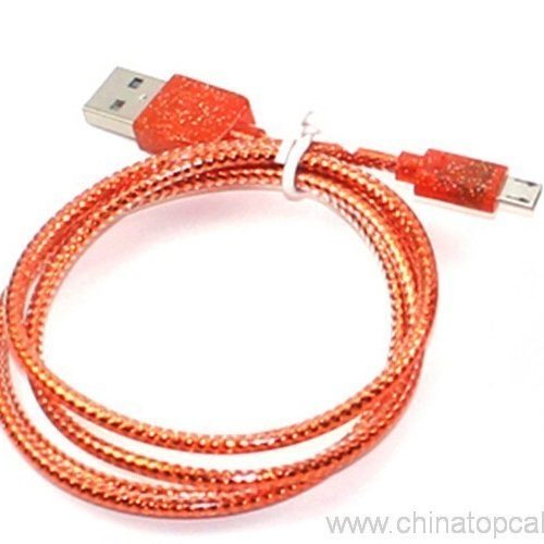 Reflective Braided USB Data Cable, 1m - Image 7