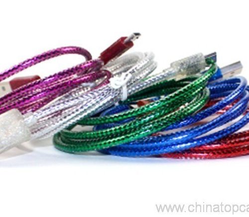 Reflective Braided USB Data Cable, 1m - Image 9