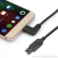 Oikea kulma USB-C USB 3.1 Tyyppi C tyyppi C mies laturi datakaapeli 2