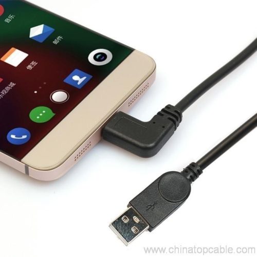 Right angle USB-C USB 3.1 Type C Type-C Male Data Charger Cable - Image 4