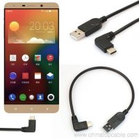 Tuo nga anggulo nga USB-C USB 3.1 Type C Type-C Lalaki nga Data Charger Cable 3