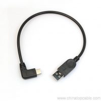 Betul-betul sudut USB USB-C 3.1 Kabel pengecas Data lelaki jenis-C jenis C 6