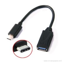USB 3.1 Type C Male naar USB 3.0 vrouwelijke OTG converter kabeladapter plaatsen 7