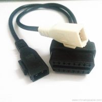 VAG 2×2 2×2 to 16 Pin OBDII OBD2 დიაგნოსტიკური Adapter Cable 2