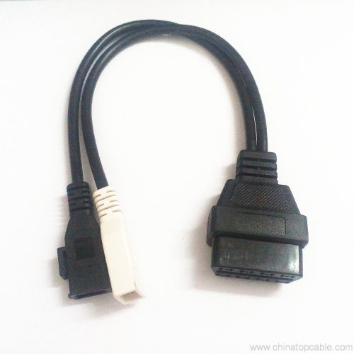 VAG 2x2 2x2 to 16 Pin OBDII OBD2 Diagnostic Adaptor Cable - Image 3