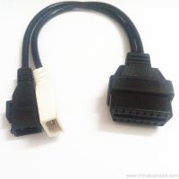 VAG 2×2 2×2 li 16 PIN OBDII OBD2 Adaptor dijanjostiċi Cable 4