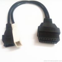 VAG 2×2 2×2 a 16 PIN OBDII OBD2 diagnosztikai adapter kábel csatlakoztatása 4