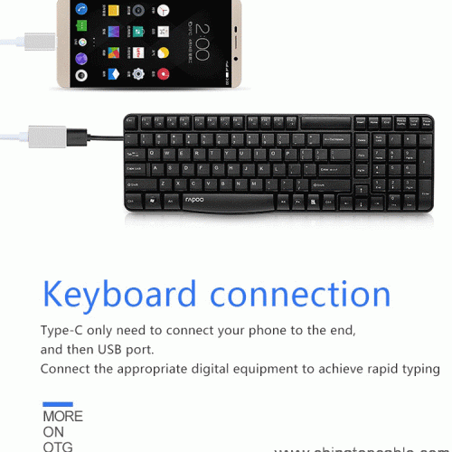 10cm usb3.1 type c to usb3.0 type a female usb otg cable - Image 4