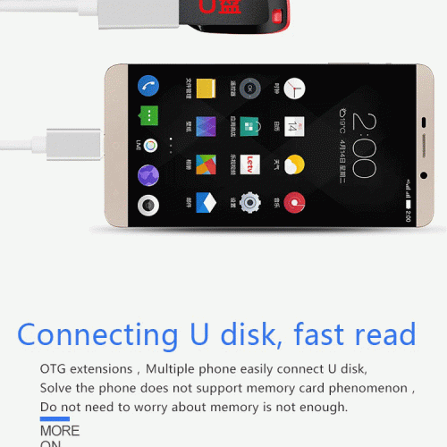 10cm usb3.1 type c to usb3.0 type a female usb otg cable - Image 5