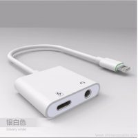 Audio and charge splitter connector adapter for iphone 7 3