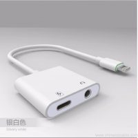 Adaptador de conector divisor de audio e carga para iphone 7 3