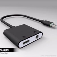 Odyo ak akizasyon Sur connecteur adaptè pou iphone 7 6