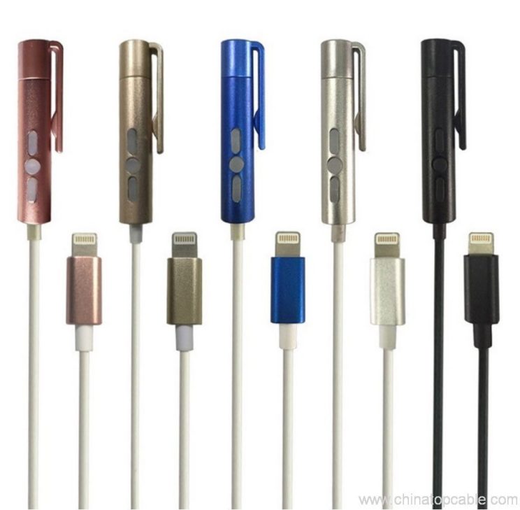 Headphone converter to 3.5mm adaptor with volume control for iphone 7 6