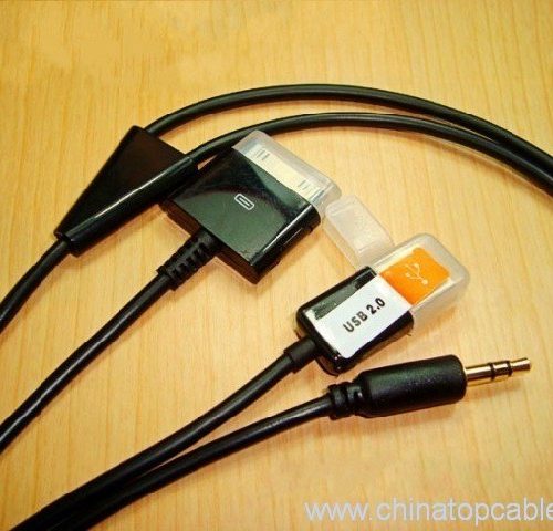 AUX USB 3 in 1 Cable for IPAD IPhone