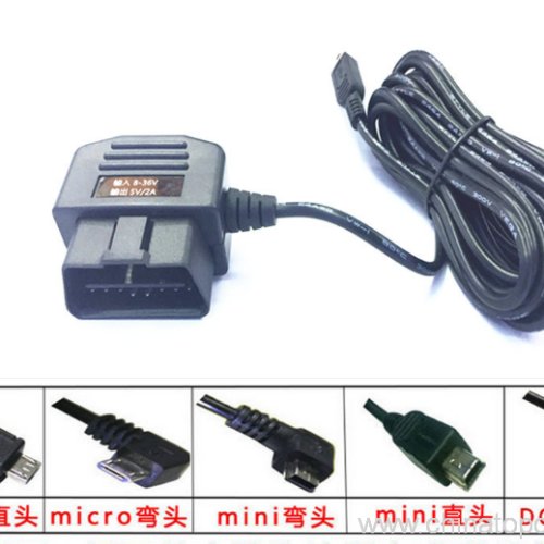 Car Charger OBD Step-down Cable 12V 24V To 5V 2A With Mini USB Connector - Image 7