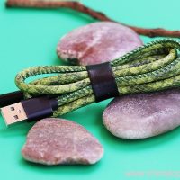 Cool Schlaang Haut Design USB Kabel fir Smartphone