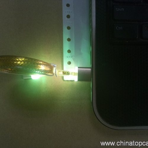 1M Crystal flat USB mirco cable charging fast USB cable for Samsung S6 edge - Image 3