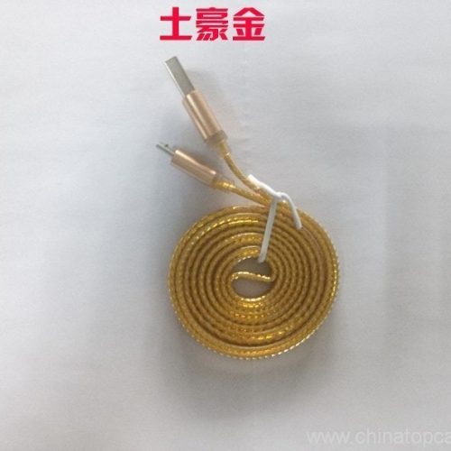 1M Crystal flat USB mirco cable charging fast USB cable for Samsung S6 edge - Image 5