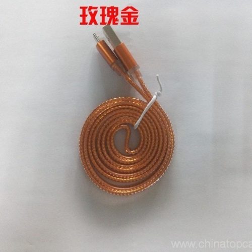 1M Crystal flat USB mirco cable charging fast USB cable for Samsung S6 edge - Image 7