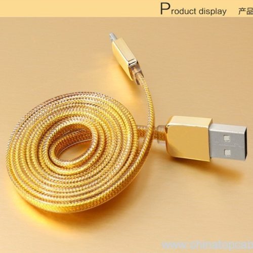 1M Crystal flat USB mirco cable charging fast USB cable for Samsung S6 edge - Image 10
