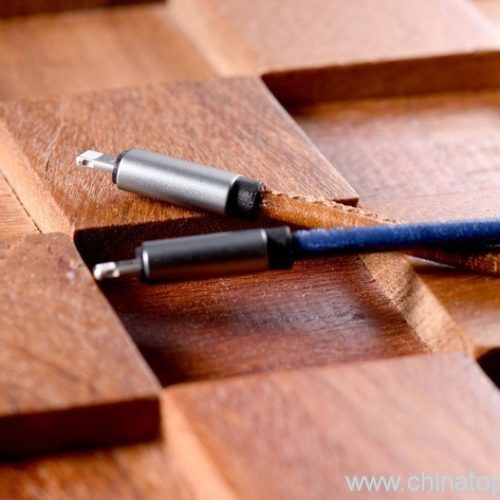 2 in 1 Reversible Double-sided denim leather USB Cable with One Head for Android and for iPhone5/6 - Image 4
