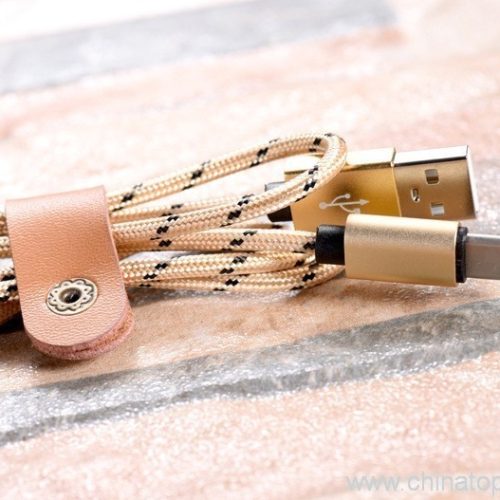 Aluminum Connector Nylon Braided Textile Woven Knitting USB Cable For Iphone - Image 3
