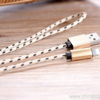 алуминиев съединител-найлон-сплетен-текстил-тъкани-плетене-USB-кабел за iPhone-03