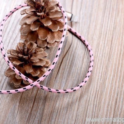 Aluminum Connector Nylon Braided Textile Woven Knitting USB Cable For Iphone - Image 10