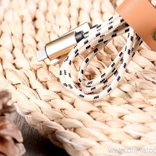 Aluminum Connector Nylon Braided Textile Woven Knitting USB Cable For Iphone - Image 13