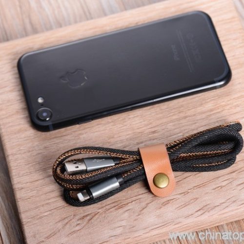 Jean Cloth 8pin USB cable for iPhone 6 6 Plus 5 s s 5 iPadmini - Image 3