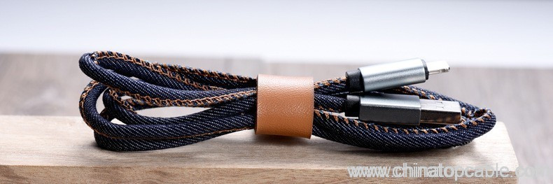 Jean Cloth 8pin USB cable for iPhone 6 6 Plus 5 s s 5 iPadmini - Image 6