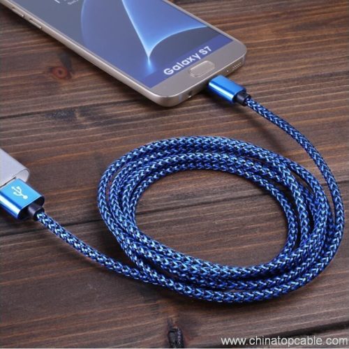 Knitted USB Cable colorful nylon Braided charging usb cable - Image 3