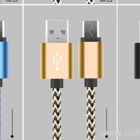 trikotaj-USB-kabel-barang-neylon-to'qish uslubi-USB-kabel-12 zaryad