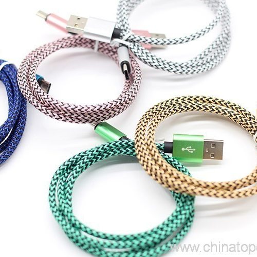 Knitted USB Cable colorful nylon Braided charging usb cable - Image 15