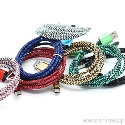Knitted USB Cable colorful nylon Braided charging usb cable - Image 17