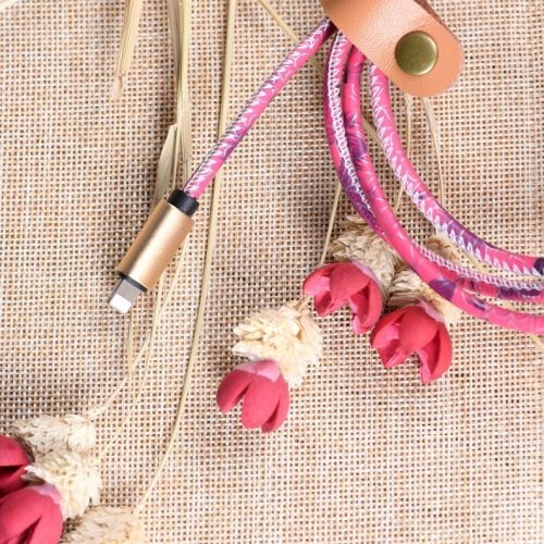 Super Strong PU Leather Metal Plug Micro USB Cable for Samsung Andriod Smart Phone - Image 7