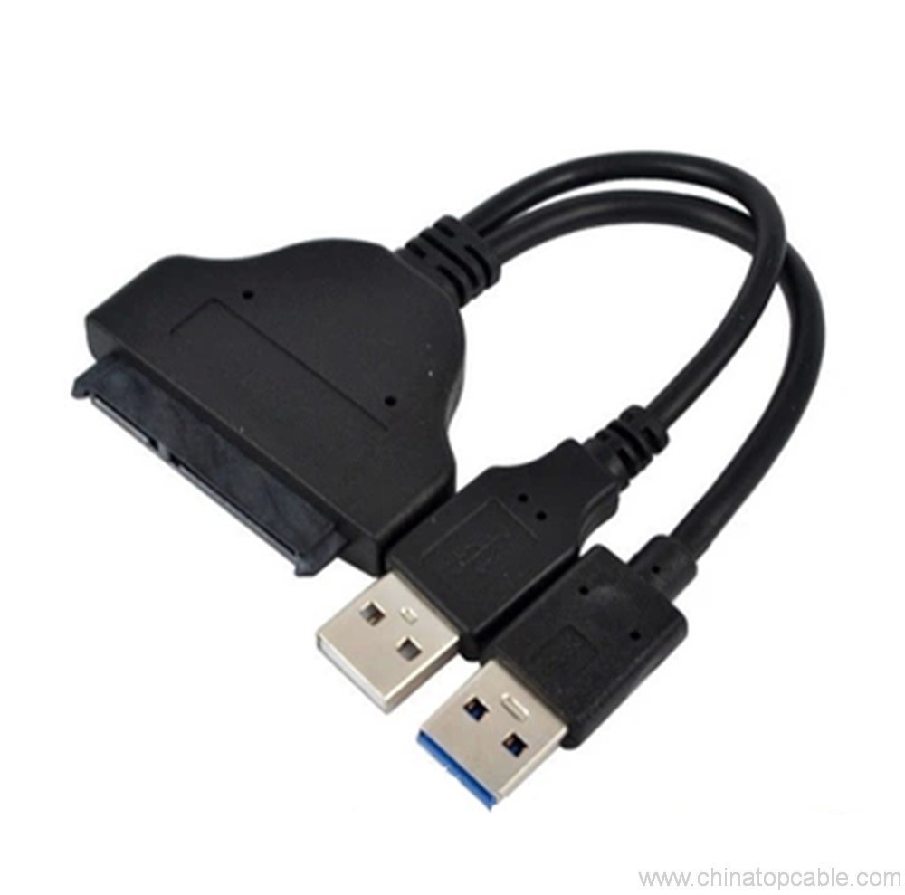 USB 3.0 SATA를 22 핀 2.5" 하드 디스크 드라이브 변환기 어댑터 케이블을 USB 전원 케이블에 대 한 SSD