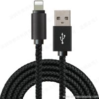 USB-8-Pin-Data-Cable-witn-nickel-plated-alumium-Shell-Leather-Knitting-USB-Data-Cable-02