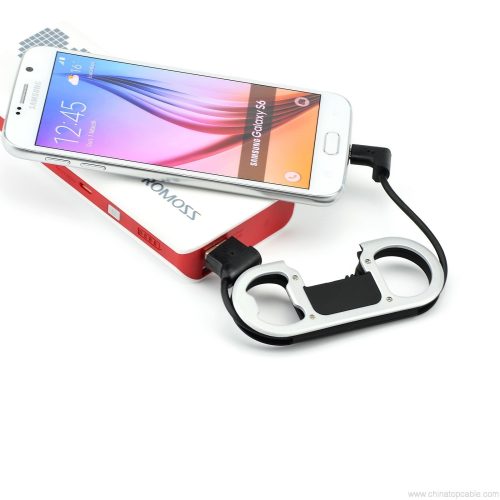 USB Data Line USB Charge Sync Cable + Bottle Opener + Keychain For Android Phone - Image 8