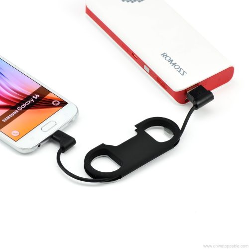 USB Data Line USB Charge Sync Cable + Bottle Opener + Keychain For Android Phone - Image 9