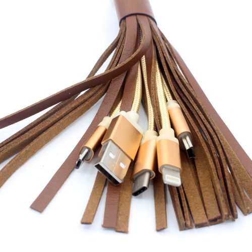 Keyring All in 1 Data Charging Cable with Fashion Fringe For Smartphones - Image 19