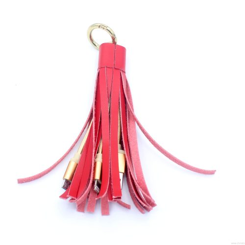 Keyring All in 1 Data Charging Cable with Fashion Fringe For Smartphones - Image 8