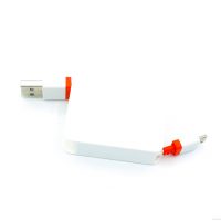 квадратная форма, высоўная USB-дата-кабель з ключом-кольцам адтулінай-01