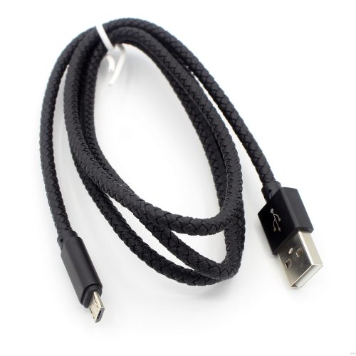 Top Quality 6 Strand PU Leather Braided Colorful USB Data line Charger Cable - Image 24