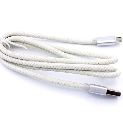 Top Quality 6 Strand PU Leather Braided Colorful USB Data line Charger Cable - Image 28