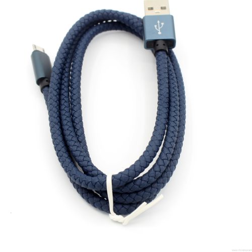 Top Quality 6 Strand PU Leather Braided Colorful USB Data line Charger Cable - Image 32